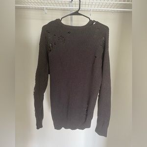 distressed sweater